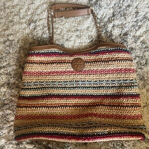 Tory Burch Marion Straw Bag